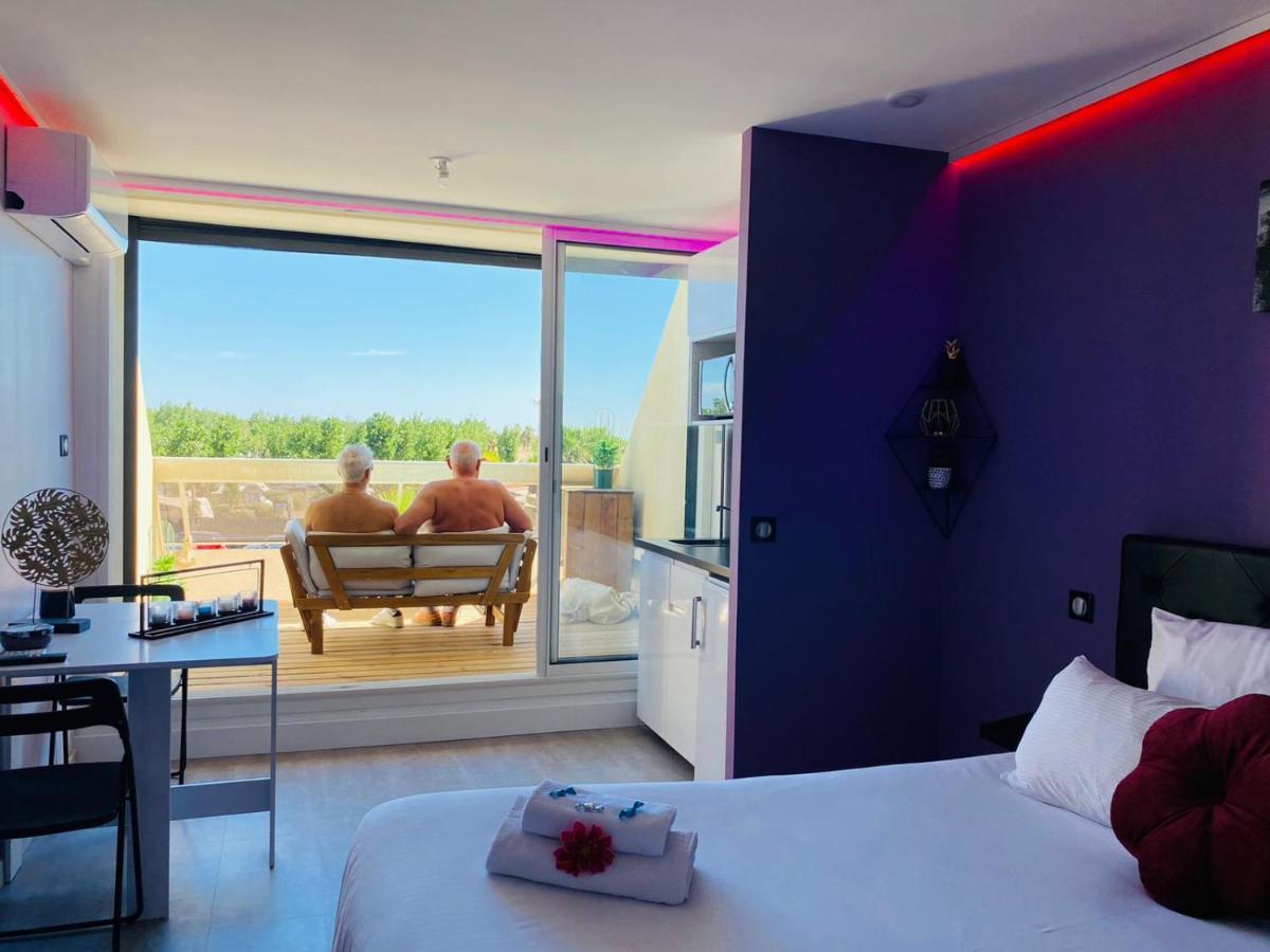 Studio Camp Naturiste Vue Mer, Le Gilyves Cocooning Agde Kültér fotó